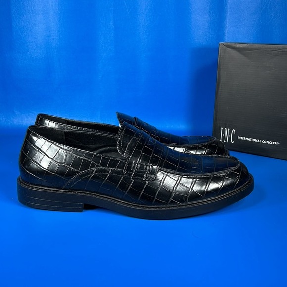 INC International Concepts - Black Croc Loafers - 11.5 - New in box - Picture 3 of 8